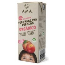 Jugo Manzana Durazno Orgánico 200ml Tetrapack|Ama_Time